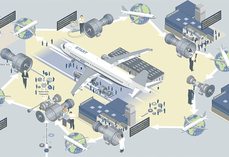 So läuft die Instandhaltung eines Triebwerks